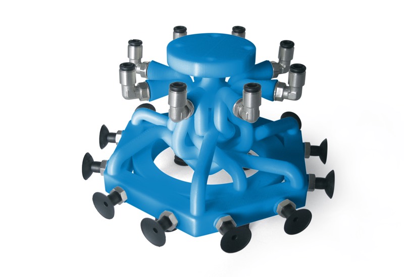 Ejecuciones especiales de los sistemas de sujeción Octopus con impresora de 3D